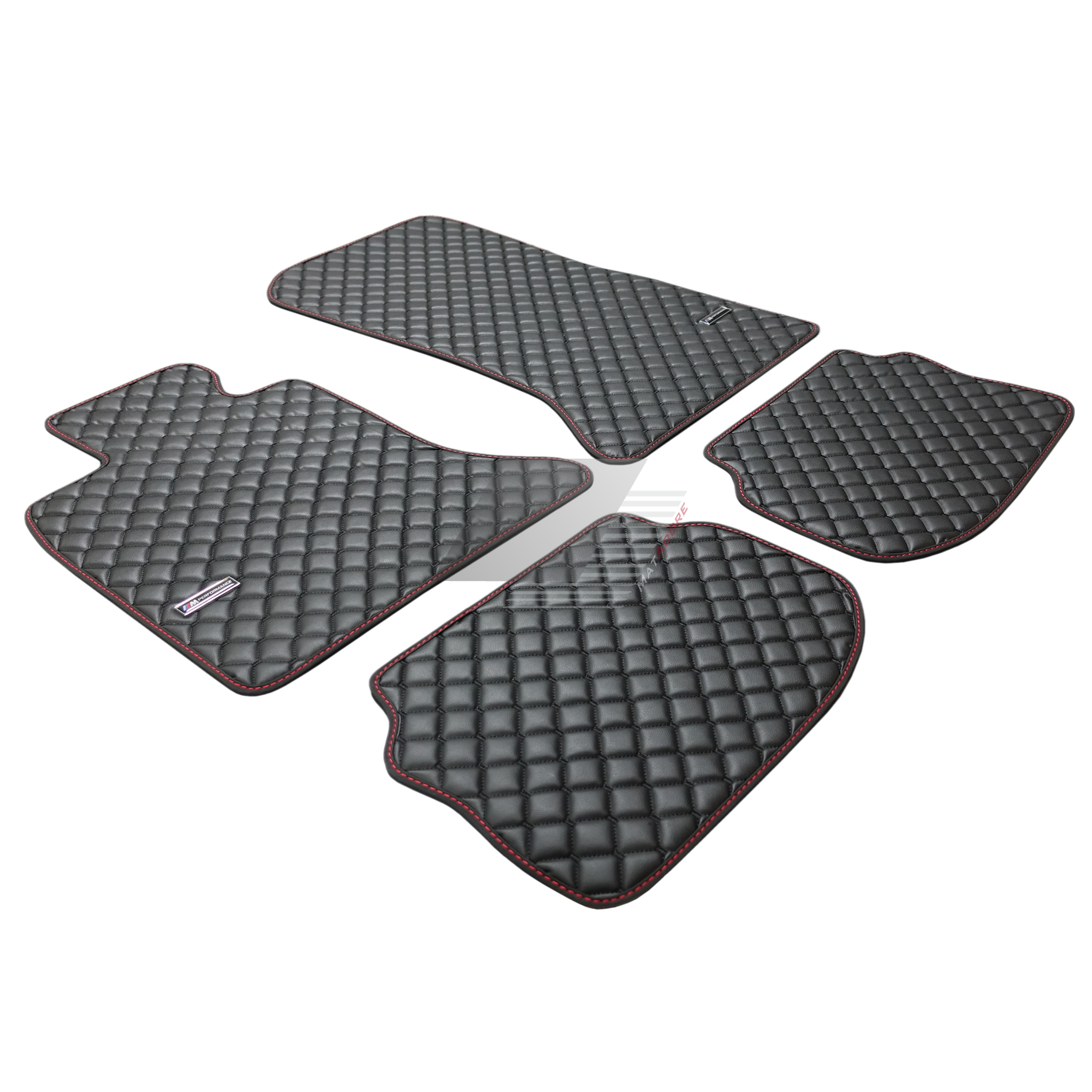 BMW 3 E30 Sedan Leather Floor Mats 1982-1992 #Chrome