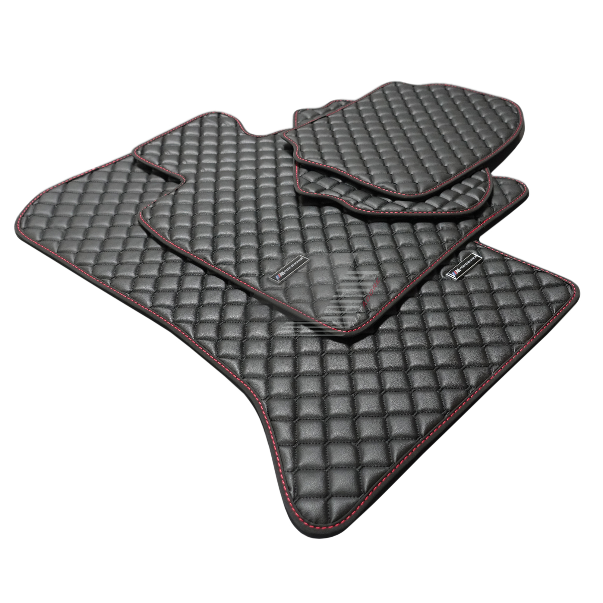 BMW 3 E30 Sedan Leather Floor Mats 1982-1992 #Chrome