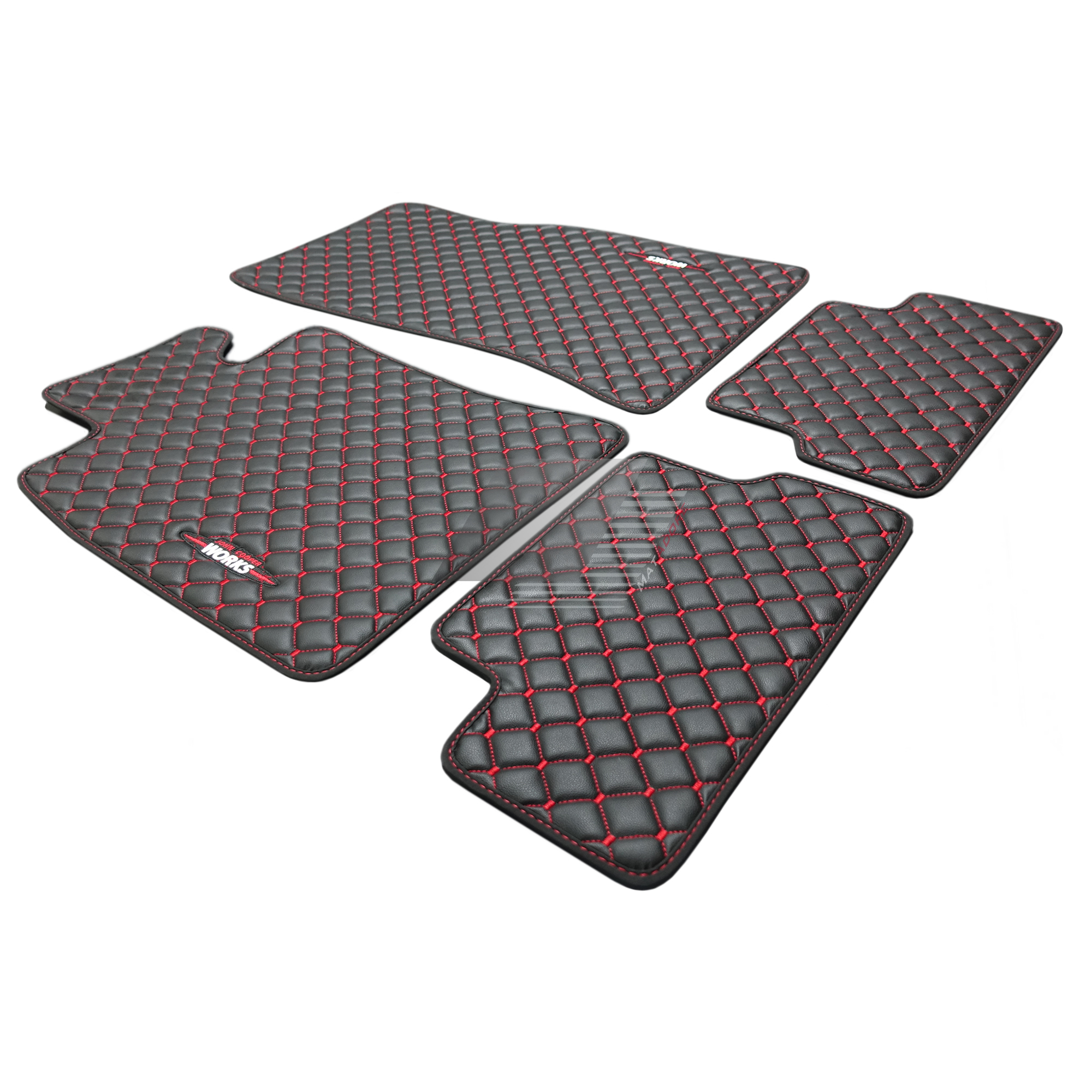 Mini Cooper F55 Leather Floor Mats 2015 Onwards *5 Door #JCW