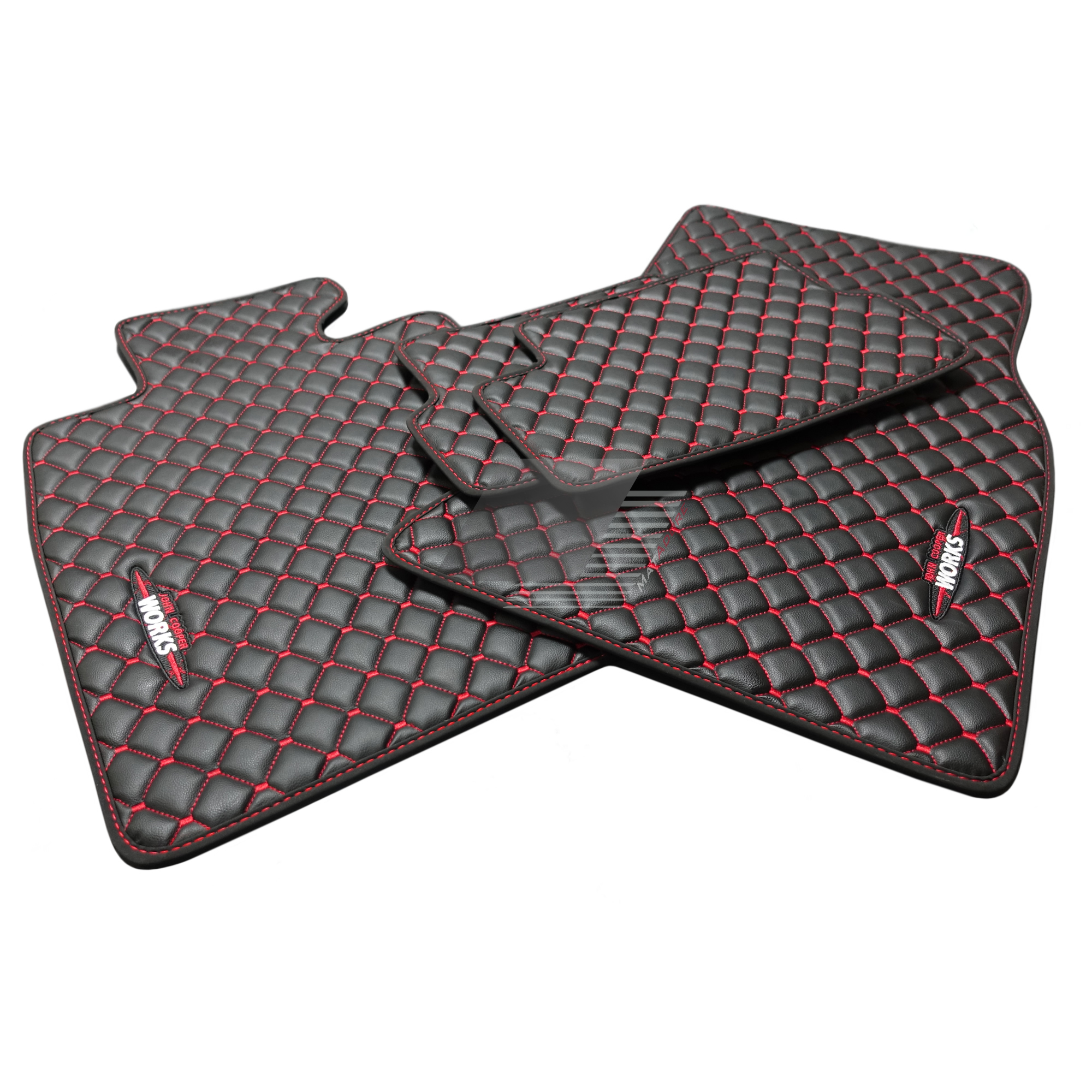Mini Cooper F55 Leather Floor Mats 2015 Onwards *5 Door #JCW